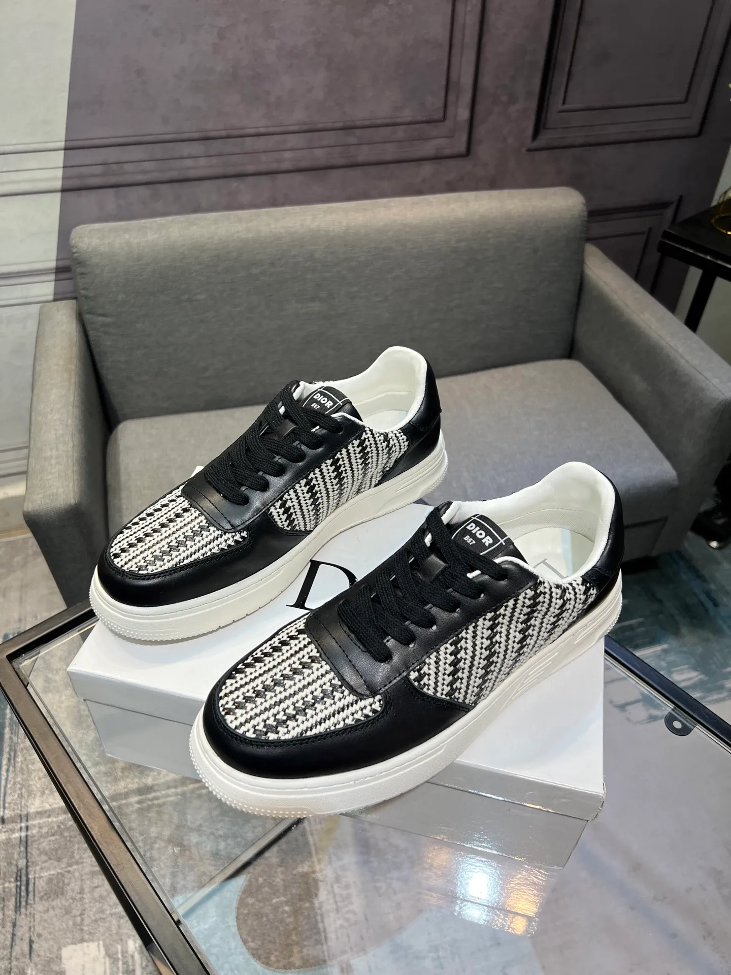 Men's Men's Shoes 💰400 [Dior] Spring and Autumn New Style 🙈Original Reissue! Reproduced from the original 💯, the workmanship is top-notch, 💪💪💪 cowhide leather upper ➕ genuine leather feet, 👻 suitable for all kinds of travel! Number of yards 38-44